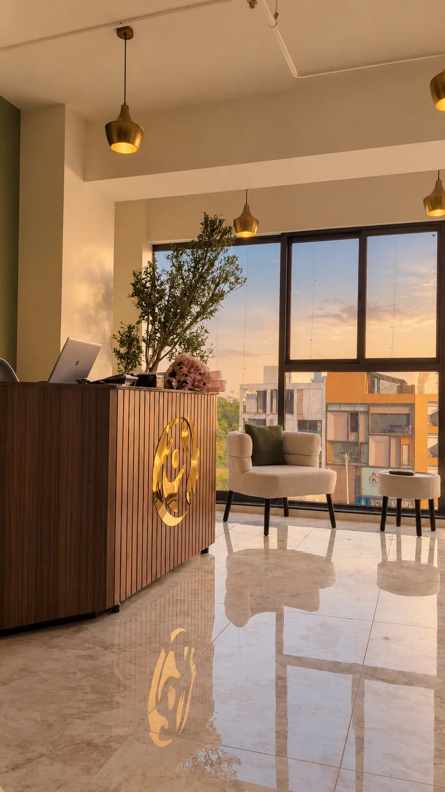 MonTherapy clinic reception in the evening